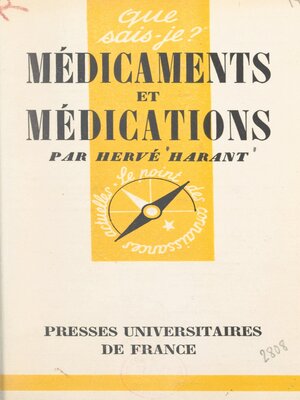 cover image of Médicaments et médications